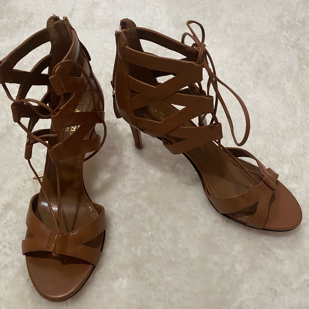 (SOLD) Aquazzura Beverly Hills Lace up Sandals